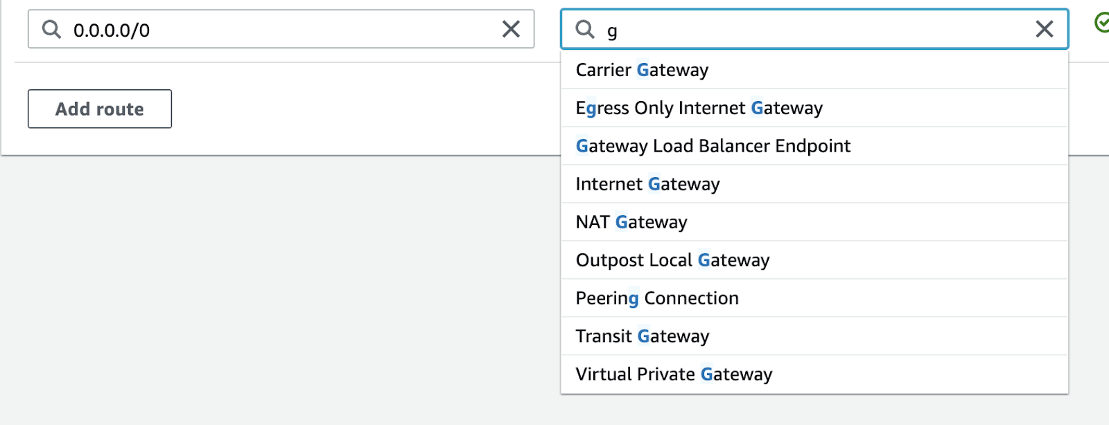 Search under Gateway Load Balancer Endpoint
